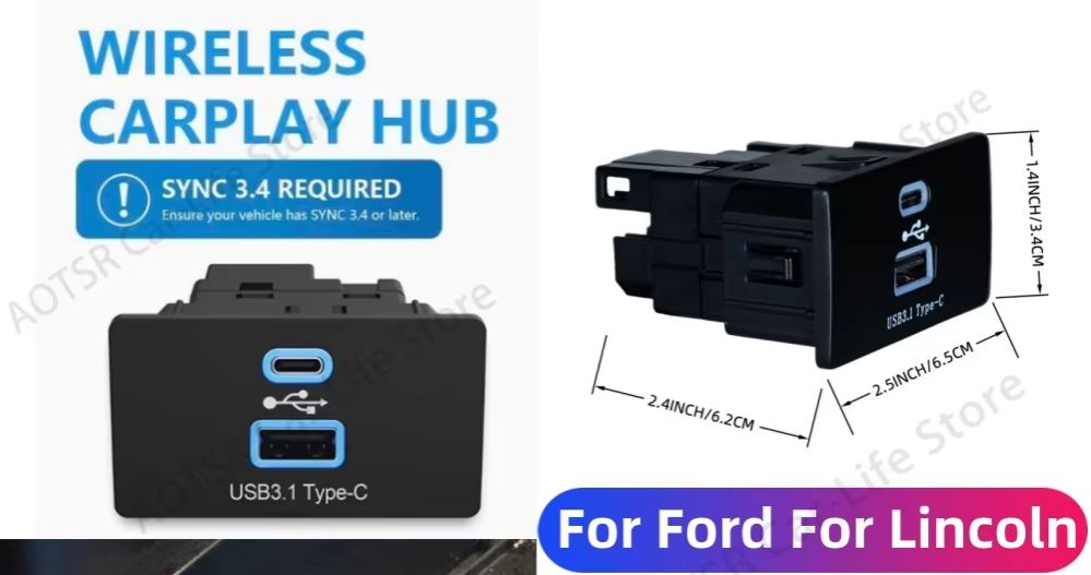 Adaptador inalámbrico CarPlay  - Usb Hub Type C reseña y precio