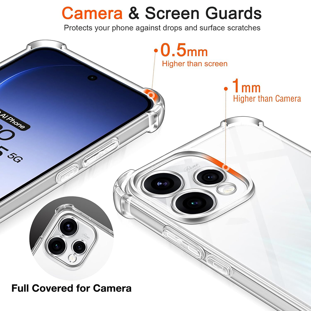 Funda transparente suave a pru - Oppo Reno 12 reseña y precio