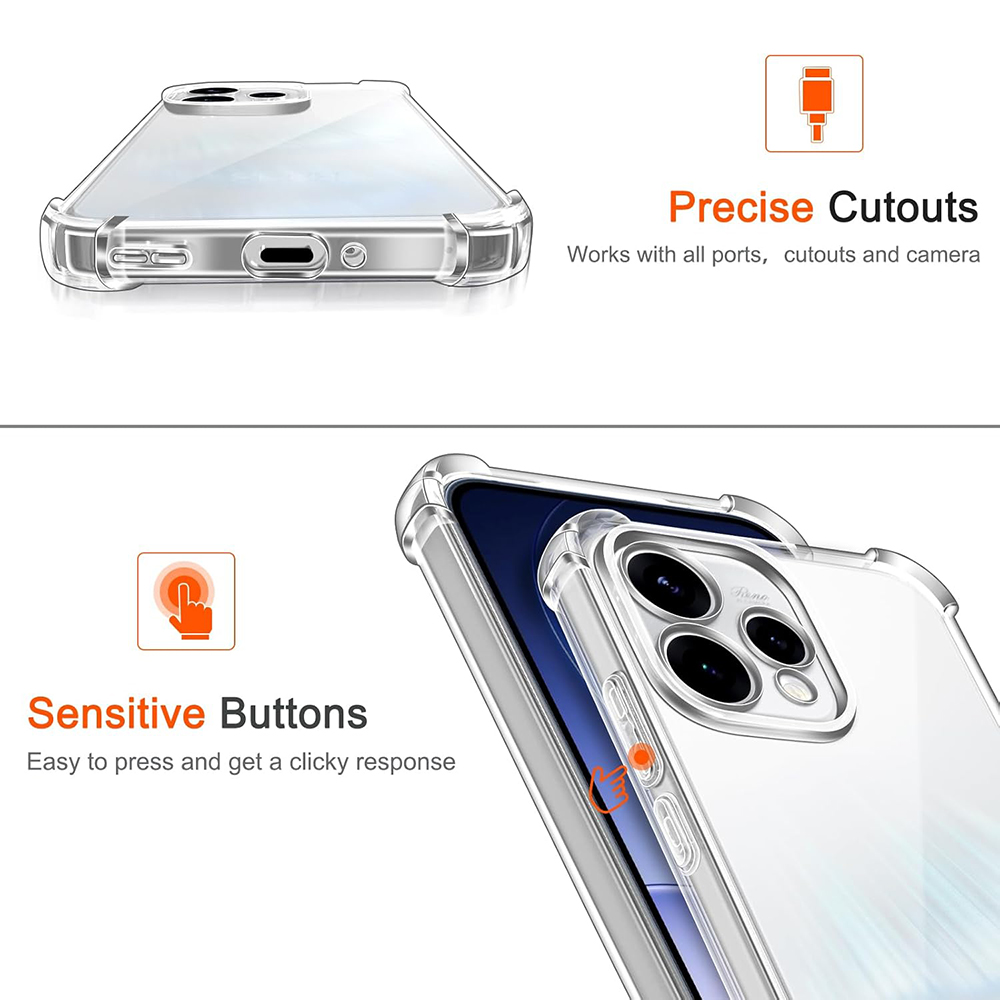 Funda transparente suave a pru - Oppo Reno 12 reseña y precio