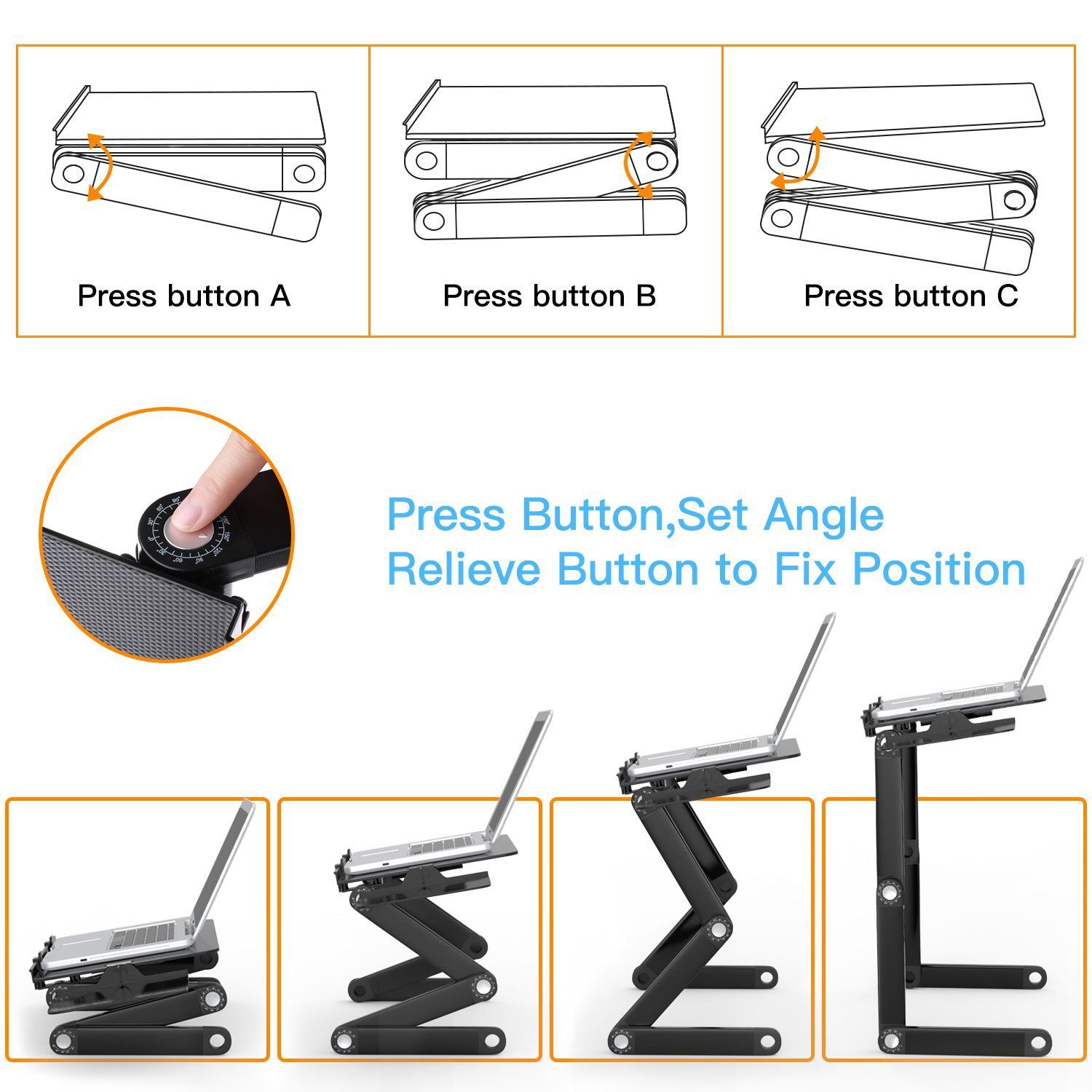 Mesa plegable de aleación de a - Cooling Stand Tablet reseña y precio
